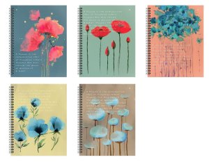 Тетрадь  96л Клетка АКВАРЕЛЬНЫЕ ЦВЕТЫ  УФ-лак ТОГК96-АЦ