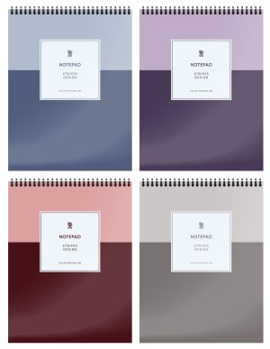 Блокнот  40л А5 ЭЛЕГАНТНЫЙ МИНИМАЛИЗМ мелован Спираль БЛГ5-ЭМ