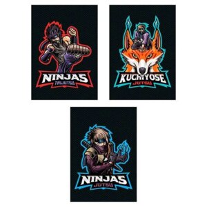 Блокнот 24л А6 Клетка Ниндзя ВД лак 14644/3-EAC