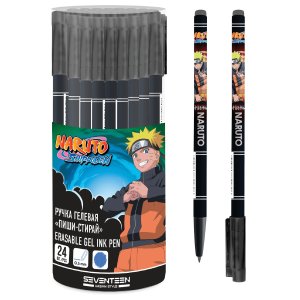 Ручка гелевая пиши-стирай софт тач Naruto NTLB-US1-125ER-PVC24 184906