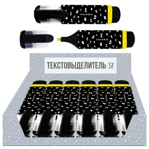 Текстовыделитель лимонный 12шт Colorio COLB-US-12MH-B12-Y