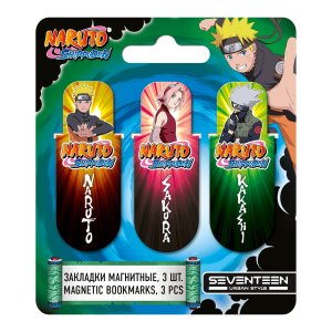 Закладки магнитные Naruto 3шт NTLB-US1-BM-H3 184915