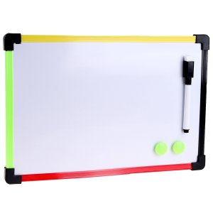 Доска магнитно маркерная с магнитами и маркером Цветная 1х30х20 см МИКС 10071894