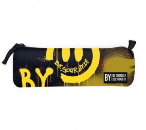 Пенал прямоугольный 20,5Х6Х4см СМАЙЛ искусствен кожа с печатью 238-380