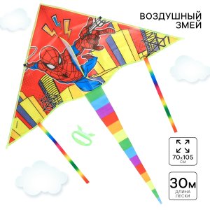 Воздушный змей  Город Человек паук 70х105 см 7159714