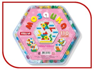 Мозаика д 13мм 110 дет шестигранная короб