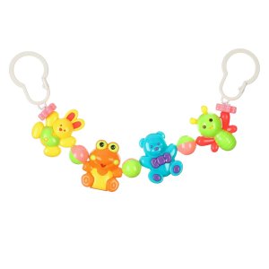 Растяжка на кроватку коляску Мишка и друзья 4 игрушки  МИКС 5373985