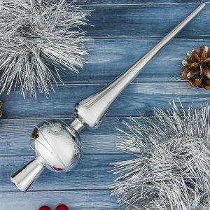 Наконечник Серебряные полоски 28см 1305771