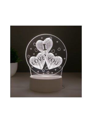 Светильник Любовь LED 3 цвета от USB 7152423