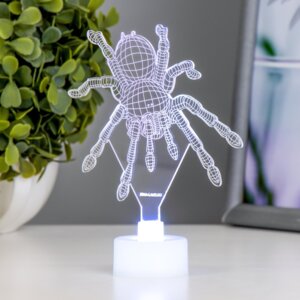 Светильник Паук LED RGB 6 цветов от батареек LR1130 3шт 10х10,5 см 9285997