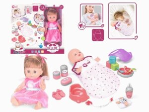 Пупс функциональный Моя кроха со звуком и аксессуарами 1002309