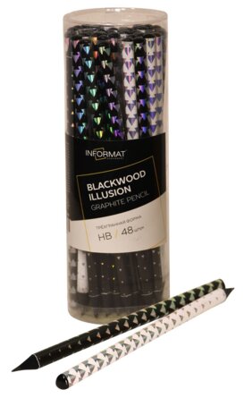 Карандаш ч/г НВ Blackwood Illusion заточ трехгран IFPNBWI-HB