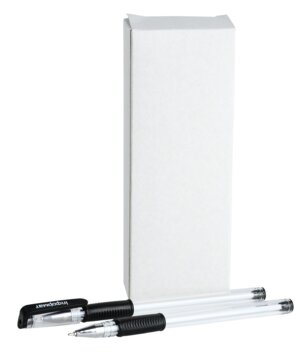 Ручка масляная 0,5мм черная INFORMAT прозр кругл корп OPR04-02-K