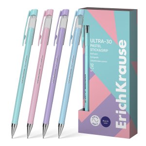 Ручка шар 0,7мм Синяя ULTRA-30 Stick&Grip Pastel Super Glide Technology 61037