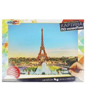 Картина по номерам Париж 30х40 см 