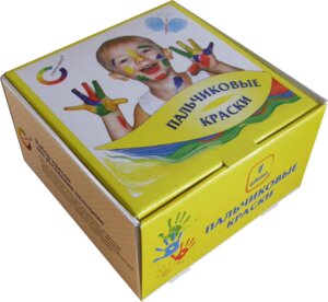 Краски пальчиковые 4цв смываемые по 40мл 8079600