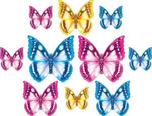 Оформительский набор Бабочки 10шт HP-50