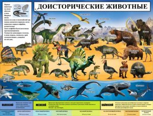 Плакат Доисторические животные P2-277