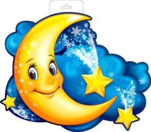 Плакат фигурный Месяц P34-15