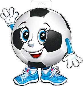 Плакат фигурный Мяч P34-170