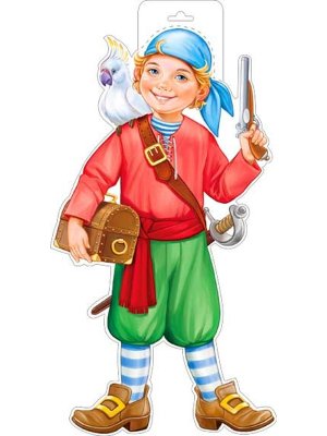 Плакат фигурный Пират P34-107