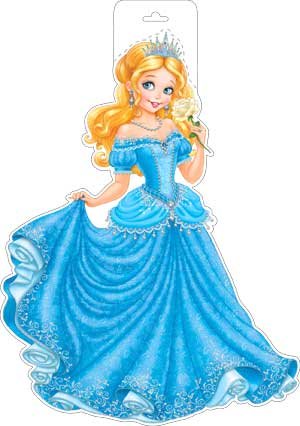 Плакат фигурный Принцесса P34-26