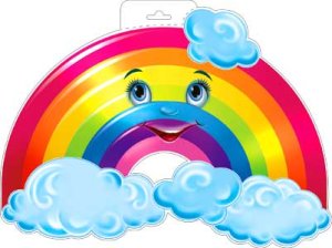 Плакат фигурный Радуга P34-167