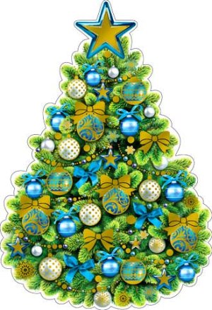 Украшение Новогодняя елка A2-09-M