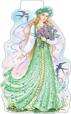 Плакат фигурный Весна P34-469