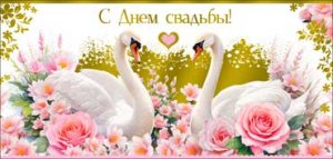 Конверт С Днем свадьбы 90-1687-M