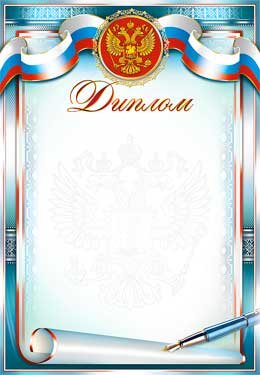 Диплом школьный РФ 0-301