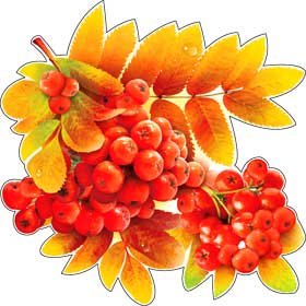 Украшение Ветка Рябины A-113-452