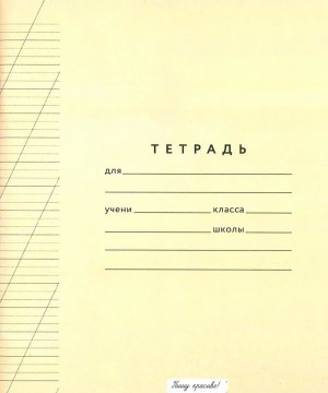 Тетрадь  12л №4 Пишу красиво Рабочая строка 4 мм