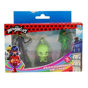 Miraculous фигурки 3 шт Вайзз Суперкот Карапас